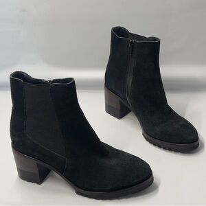 VANELI size 6.5M Elegant Pull On Black Ankle Boots